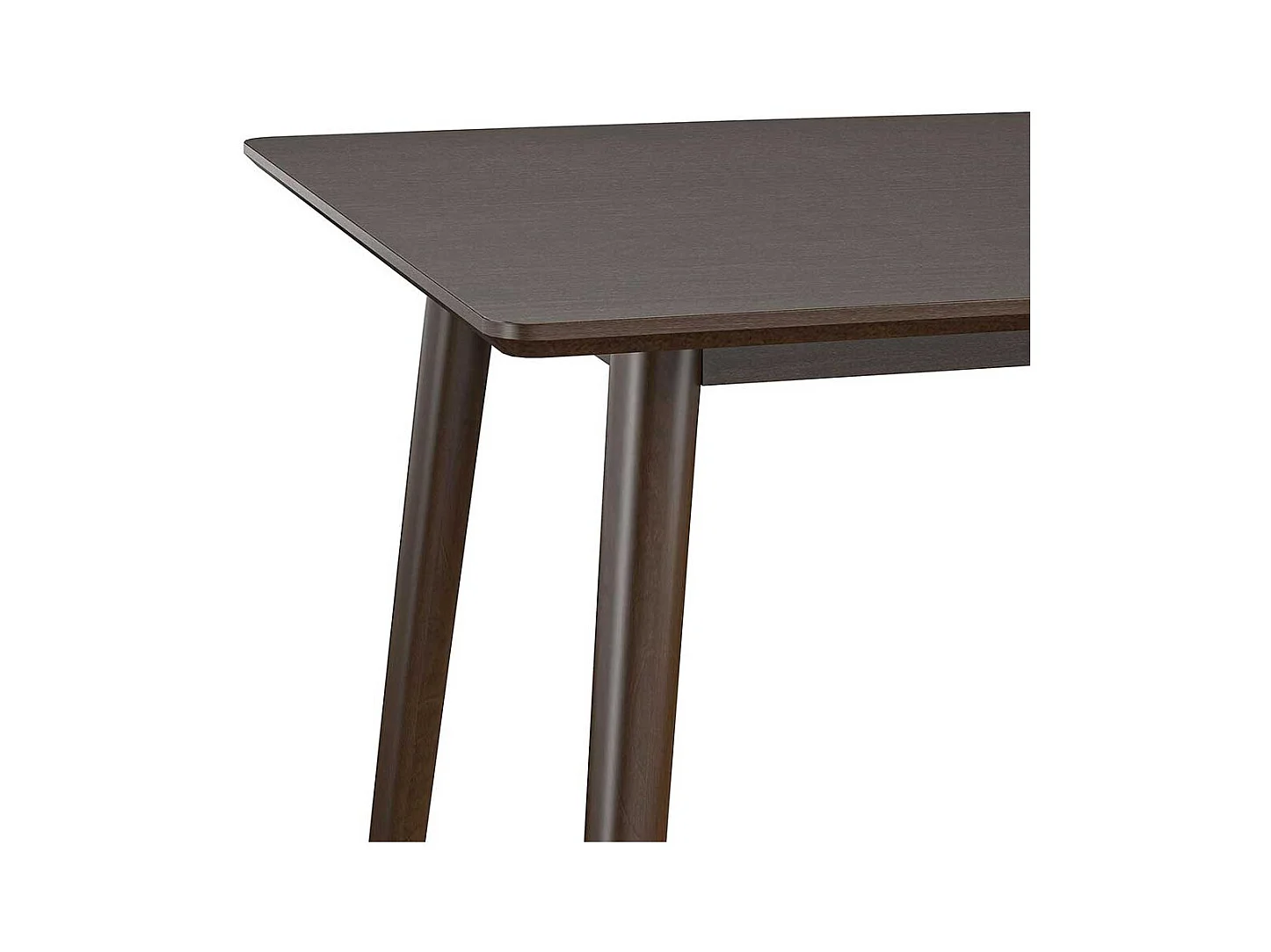 Schreibtisch Walnussfarben im Retrostil 121 cm breit - 60 cm tief