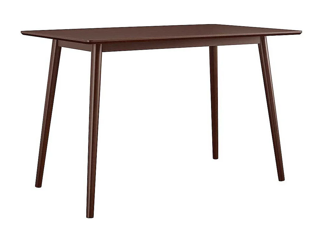 Schreibtisch Walnussfarben im Retrostil 121 cm breit - 60 cm tief