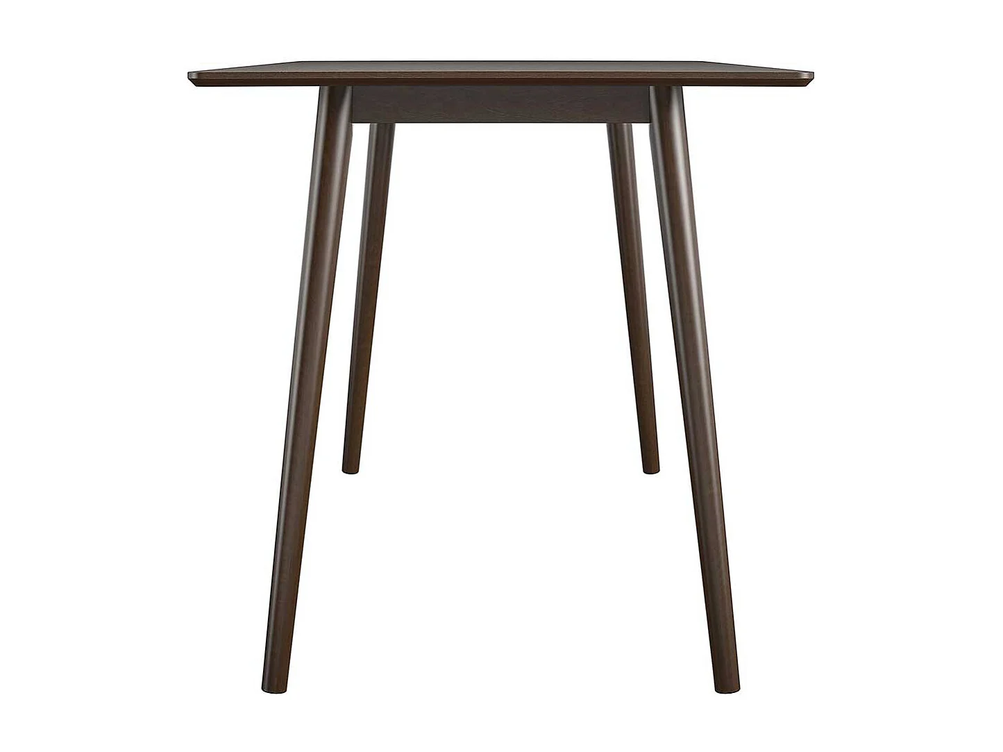 Schreibtisch Walnussfarben im Retrostil 121 cm breit - 60 cm tief