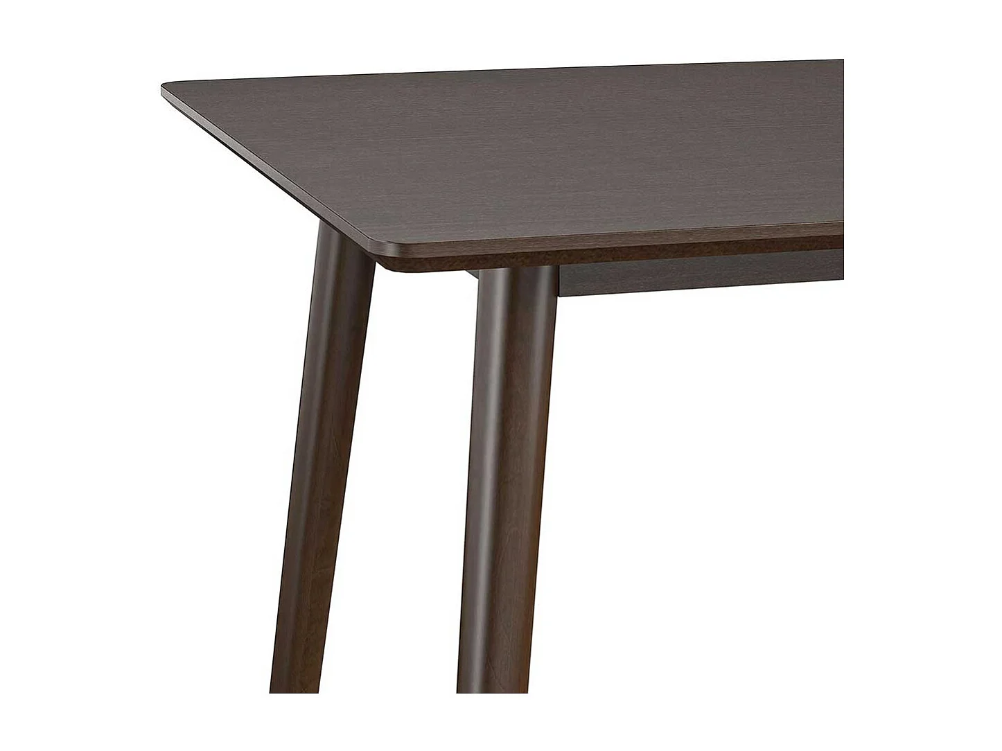 Schreibtisch Walnussfarben im Retrostil 121 cm breit - 60 cm tief