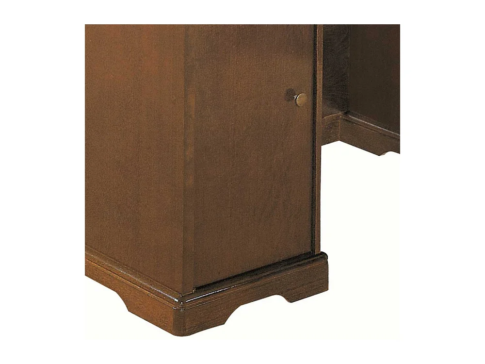 Herren Schreibtisch im klassischen Stil Nussbaumfarben