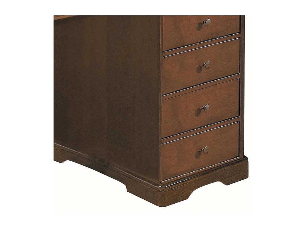 Herren Schreibtisch im klassischen Stil Nussbaumfarben