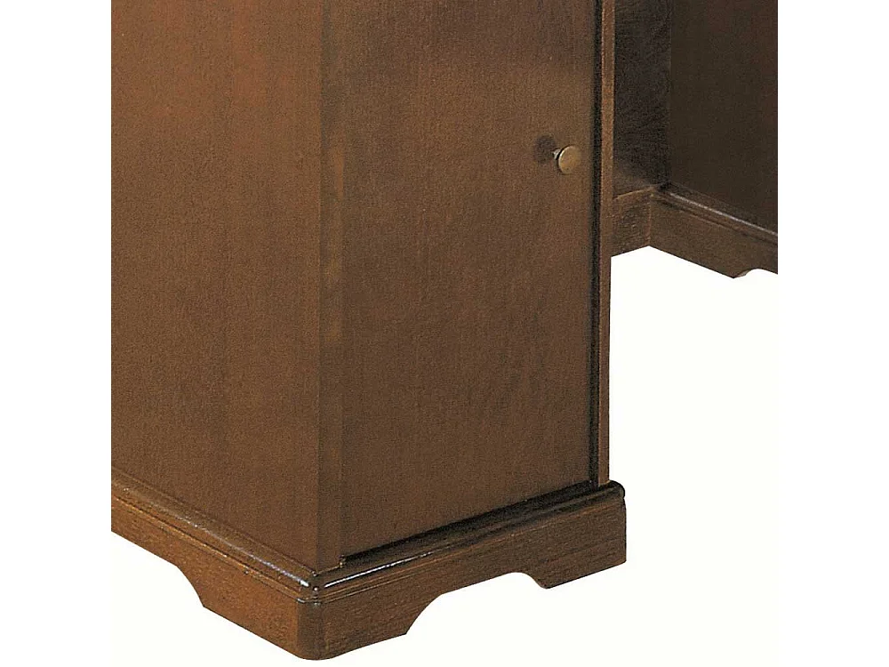 Herren Schreibtisch im klassischen Stil Nussbaumfarben