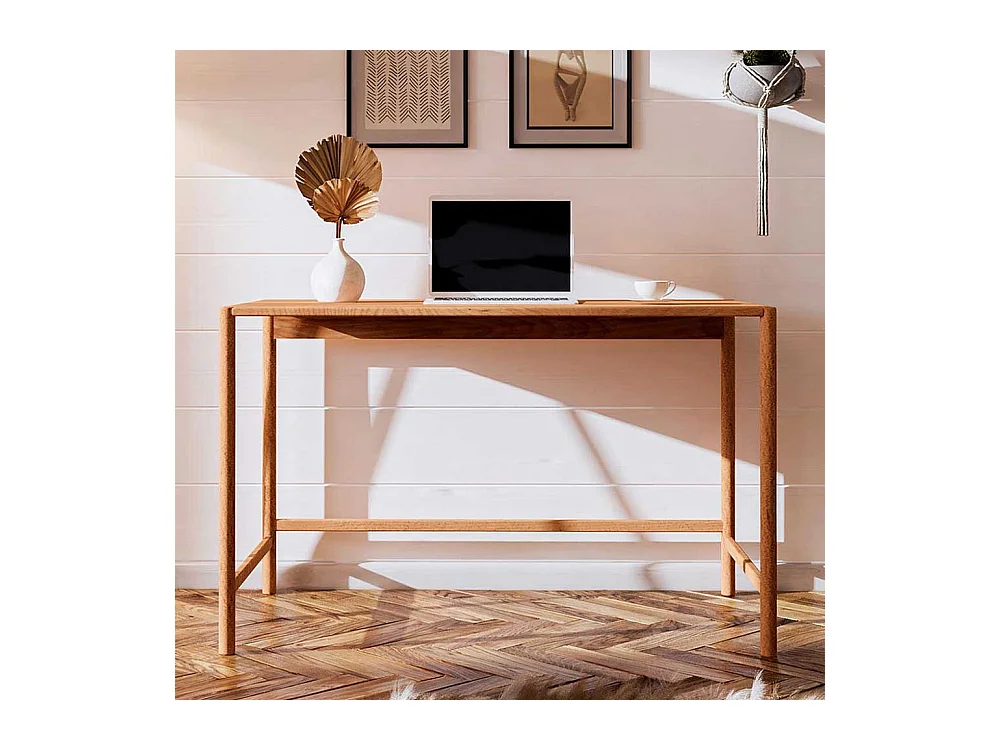 Echtholz Schreibtisch aus Wildbuche 120x75x65 cm