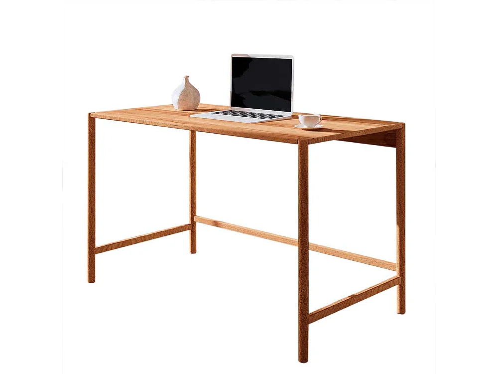 Echtholz Schreibtisch aus Wildbuche 120x75x65 cm