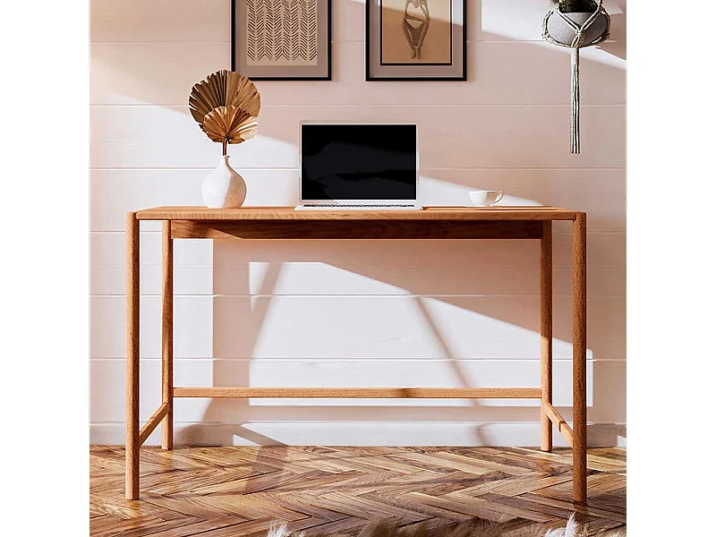 Echtholz Schreibtisch aus Wildbuche 120x75x65 cm