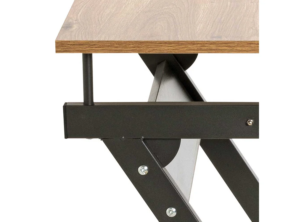 Laptopschreibtisch mit Rollen und Tastaturauszug 60 cm breit