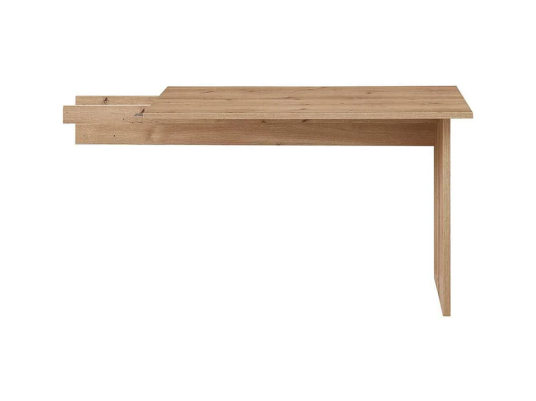 Eckcomputerschreibtisch in Wildeichefarben Schwarz