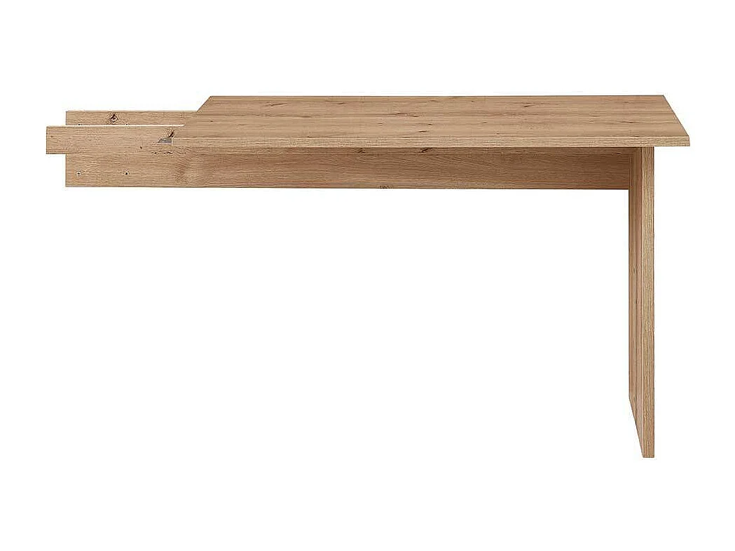 Eckcomputerschreibtisch in Wildeichefarben Schwarz