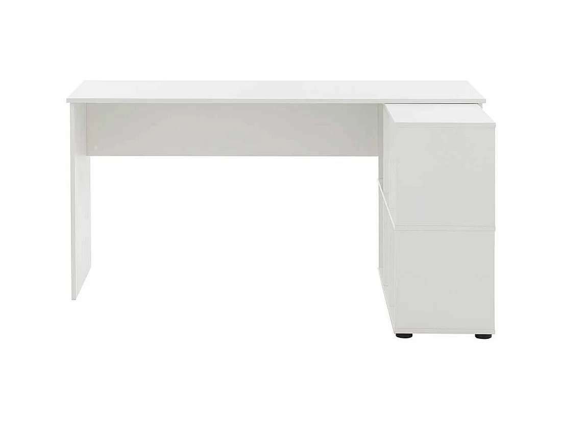 Weißer Bürotisch mit Regal Made in Germany 150 cm breit