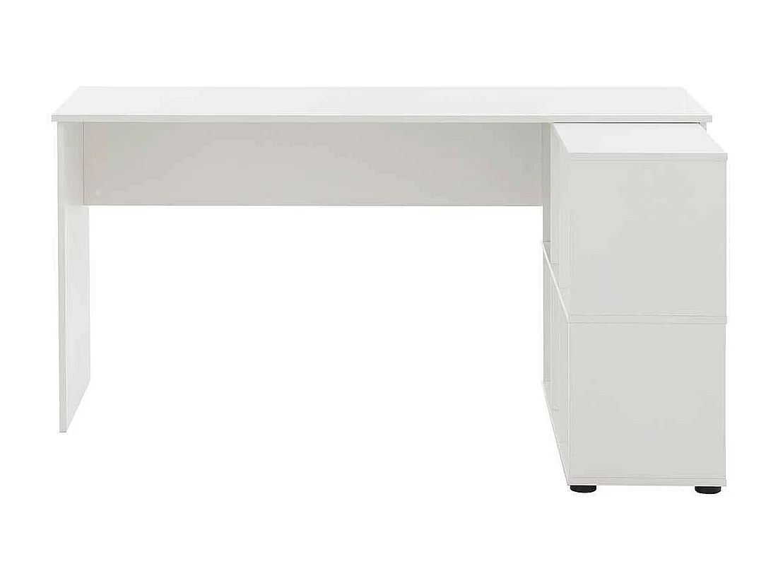 Weißer Bürotisch mit Regal Made in Germany 150 cm breit