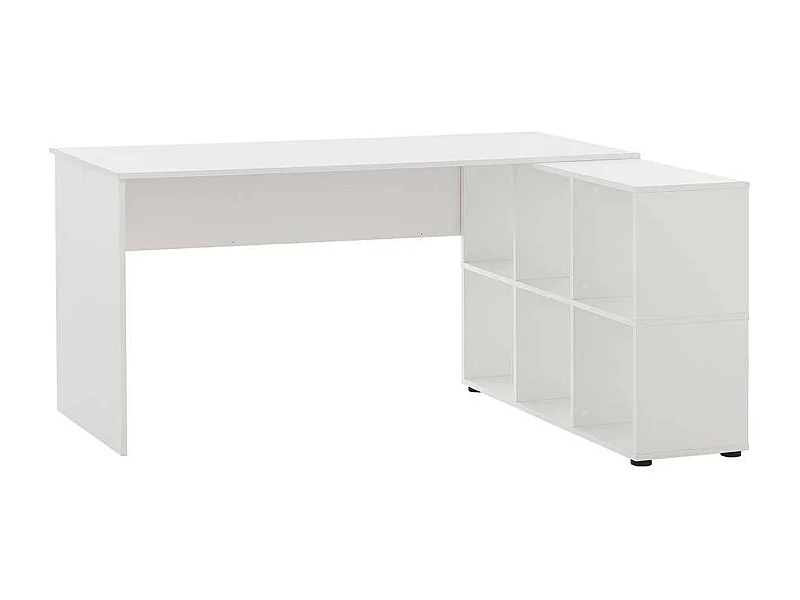 Weißer Bürotisch mit Regal Made in Germany 150 cm breit