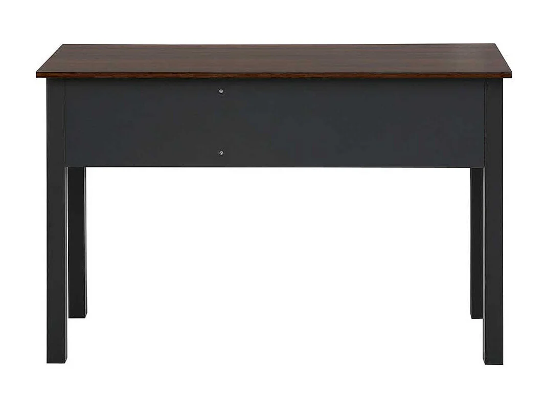 Schreibtisch Bürotisch in Dunkelgrau und Walnussfarben