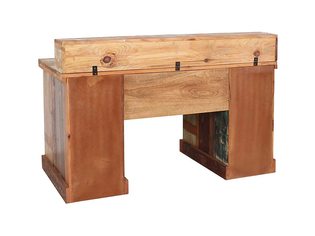 Schreibtisch im Shabby Chic Design Recyclingholz