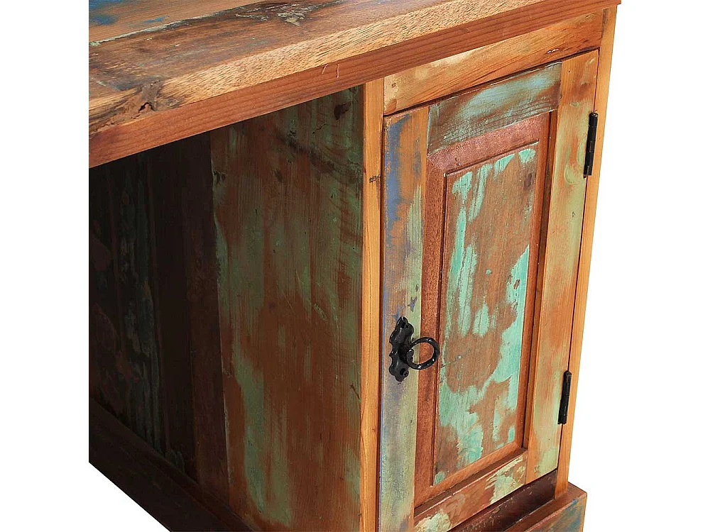 Schreibtisch im Shabby Chic Design Recyclingholz