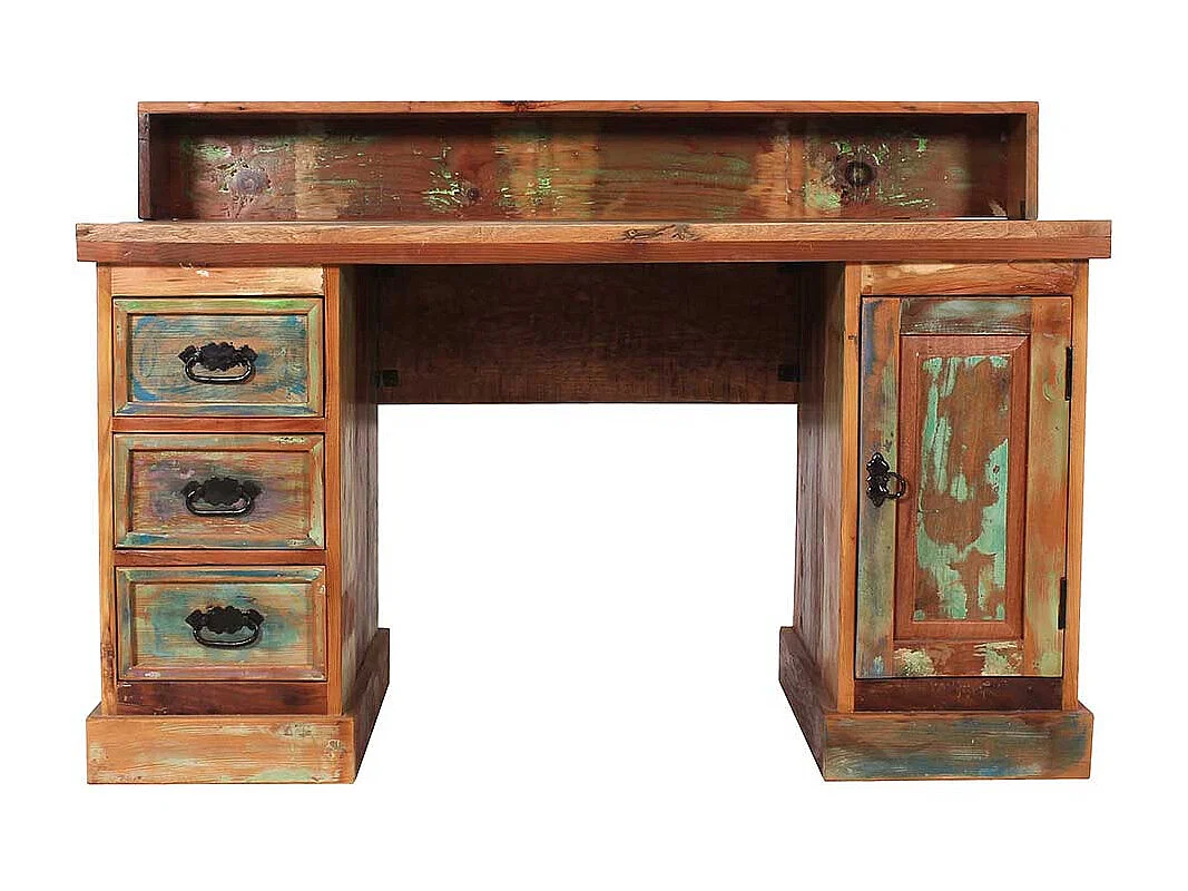 Schreibtisch im Shabby Chic Design Recyclingholz