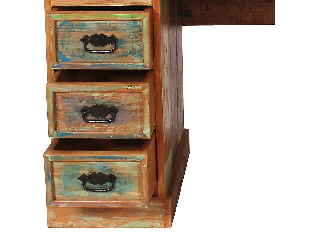 Schreibtisch im Shabby Chic Design Recyclingholz