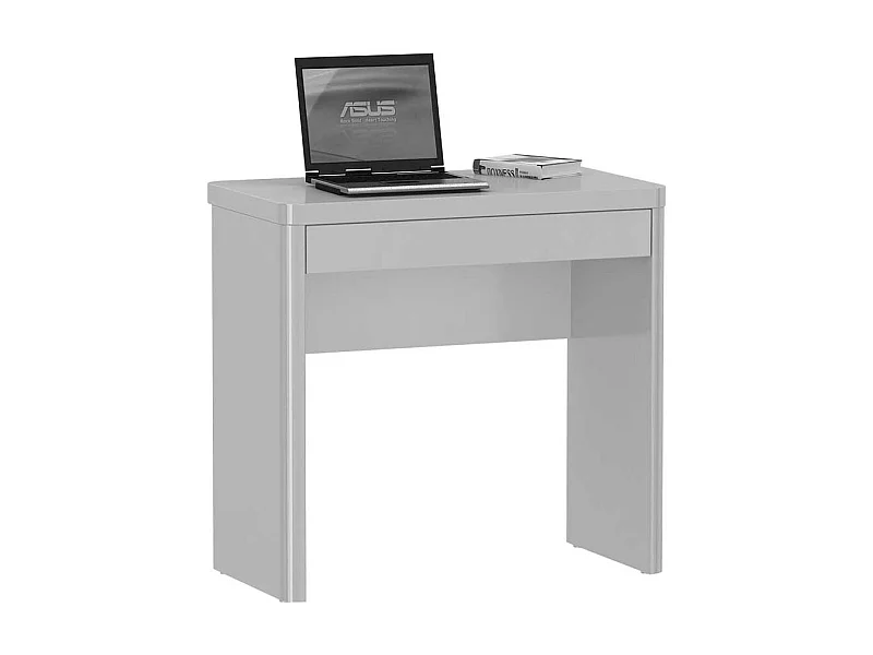 Schreibtisch in Weiß Hochglanz 80 cm breit