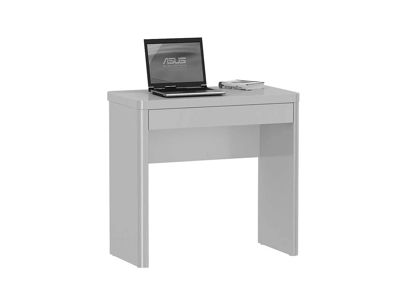 Schreibtisch in Weiß Hochglanz 80 cm breit