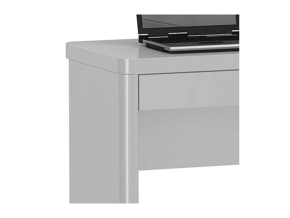 Schreibtisch in Weiß Hochglanz 80 cm breit