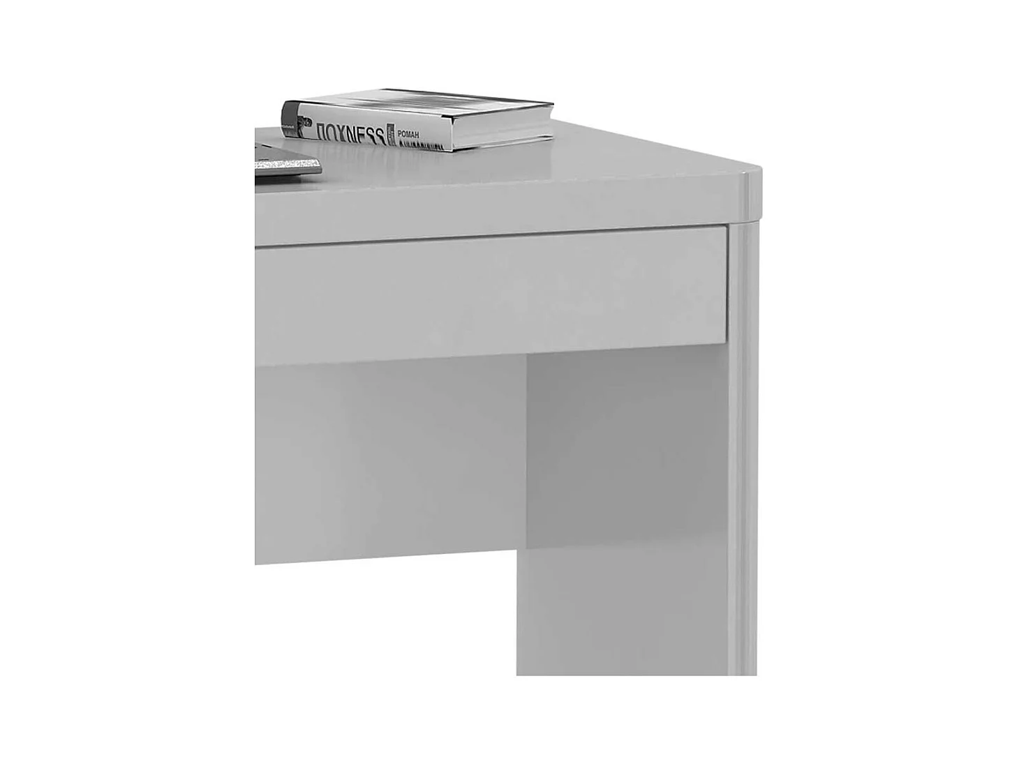 Schreibtisch in Weiß Hochglanz 80 cm breit