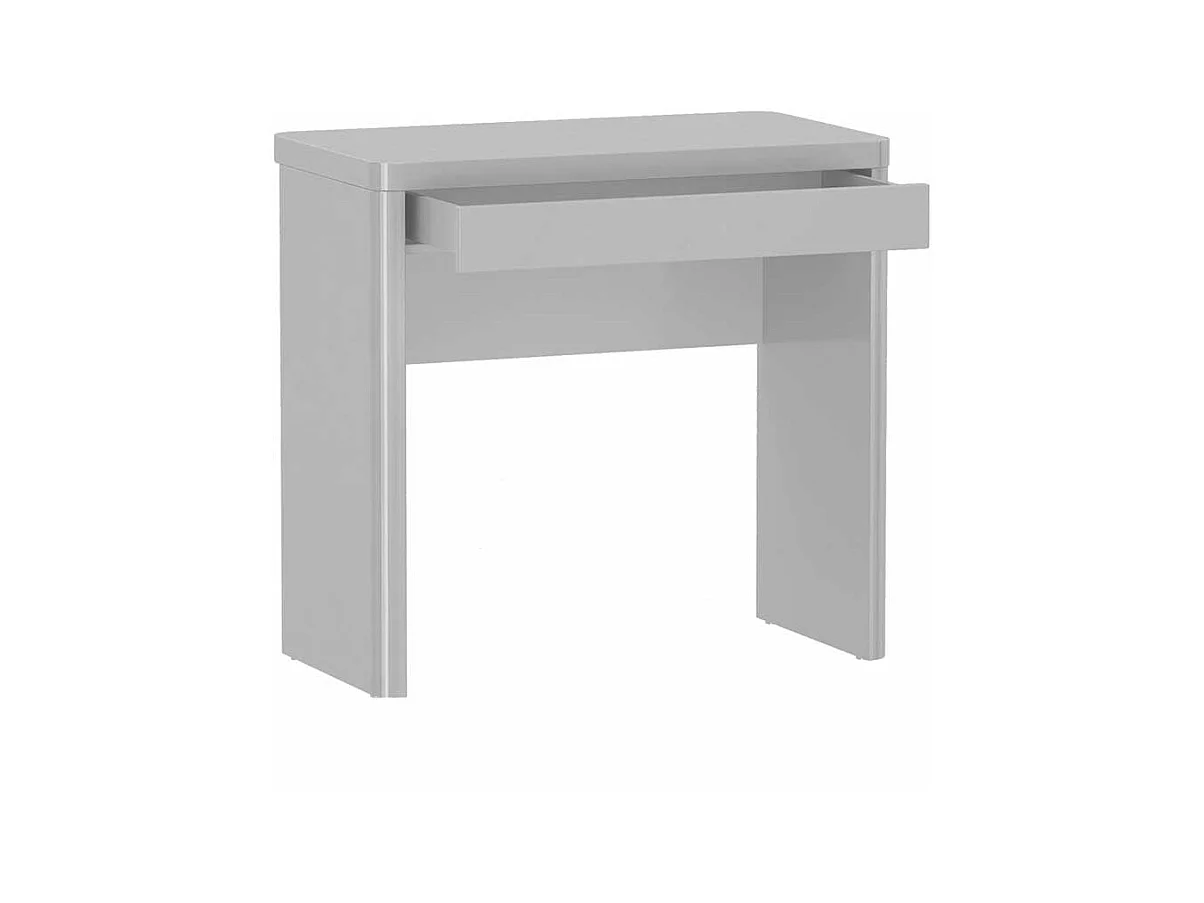 Schreibtisch in Weiß Hochglanz 80 cm breit