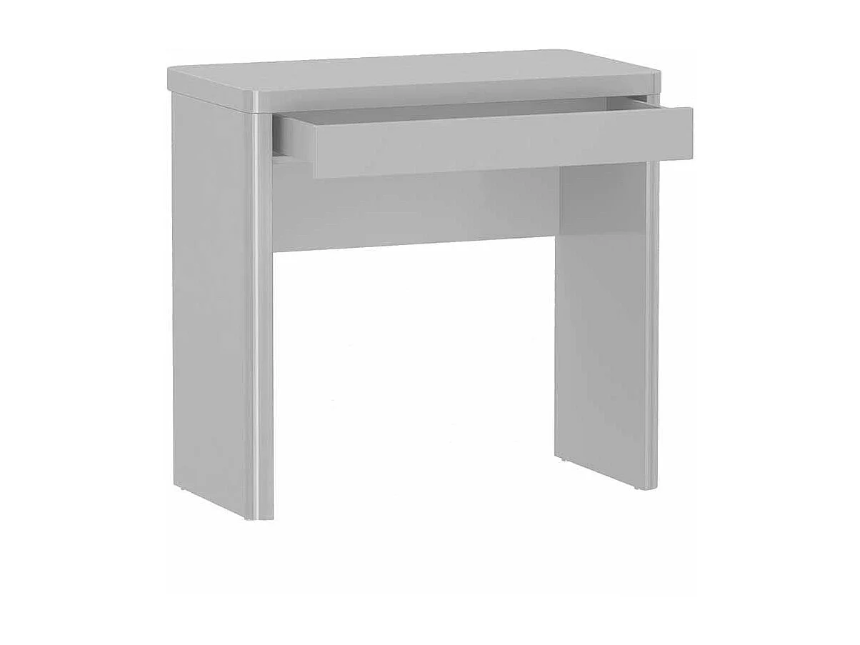 Schreibtisch in Weiß Hochglanz 80 cm breit