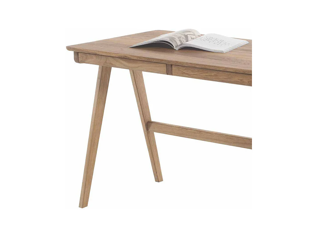 Schreibtisch aus Eiche Massivholz 120 cm