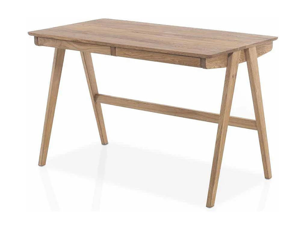 Schreibtisch aus Eiche Massivholz 120 cm