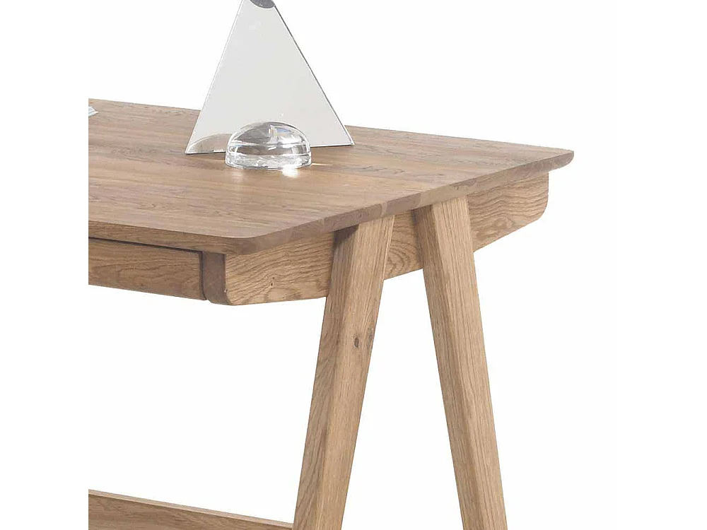 Schreibtisch aus Eiche Massivholz 120 cm