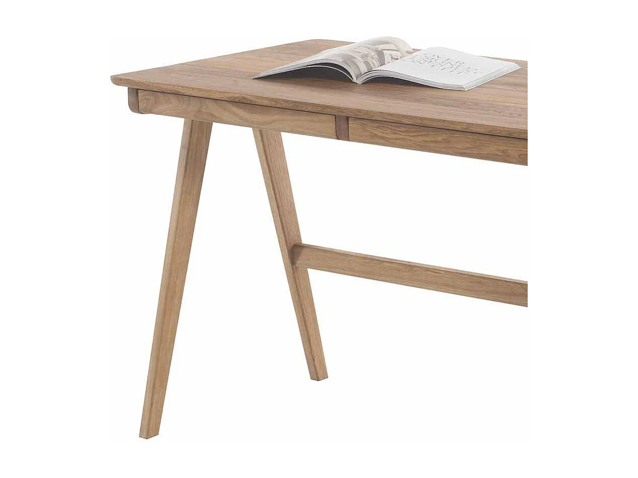 Schreibtisch aus Eiche Massivholz 120 cm