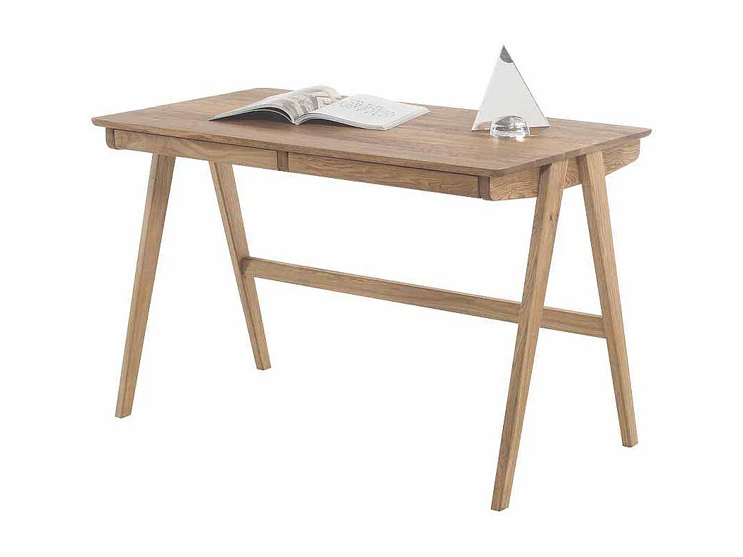 Schreibtisch aus Eiche Massivholz 120 cm