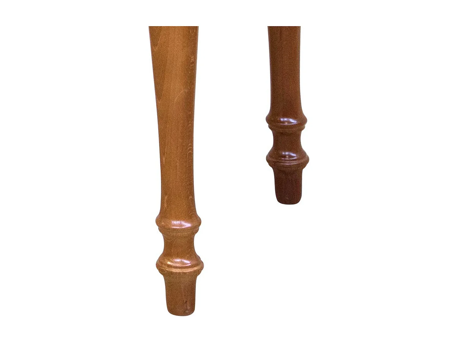 Klassischer Holz Schreibtisch in Nussbaumfarben 110 cm breit