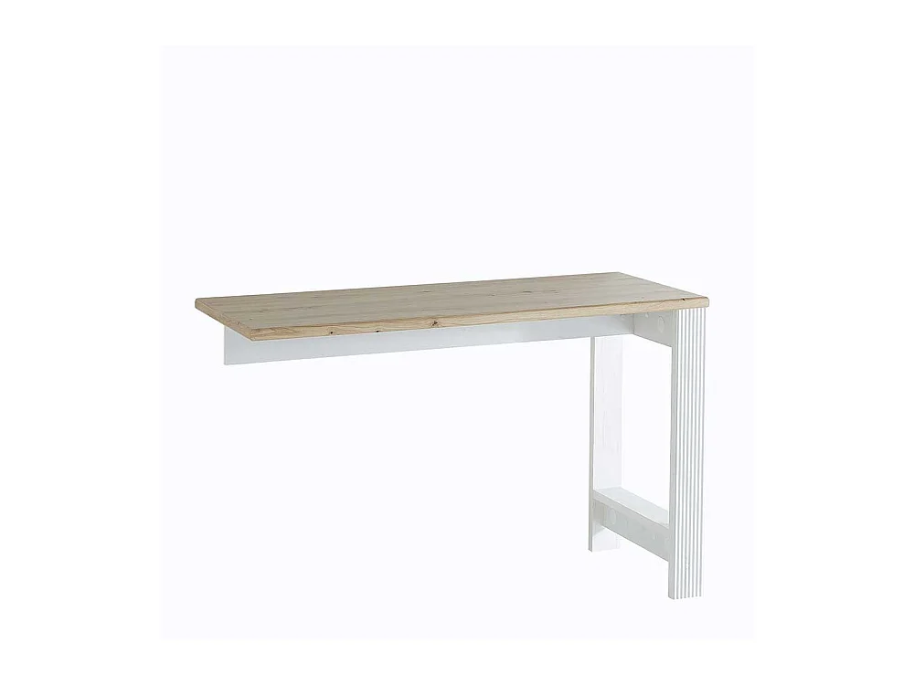 Schreibtisch Set im Landhausstil Weiß & Eichefarben (dreiteilig)