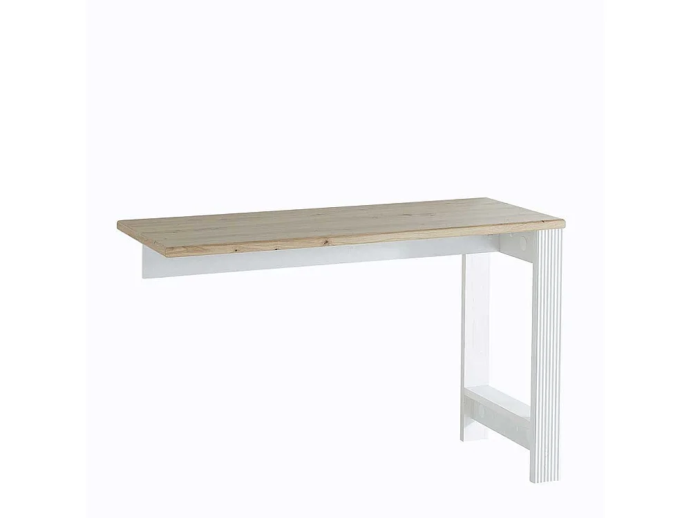 Schreibtisch Set im Landhausstil Weiß & Eichefarben (dreiteilig)