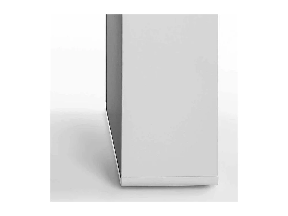 Schreibtisch mit integriertem Regal Weiß Anthrazit