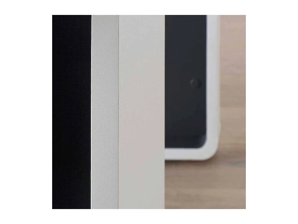 Schreibtisch mit integriertem Regal Weiß Anthrazit