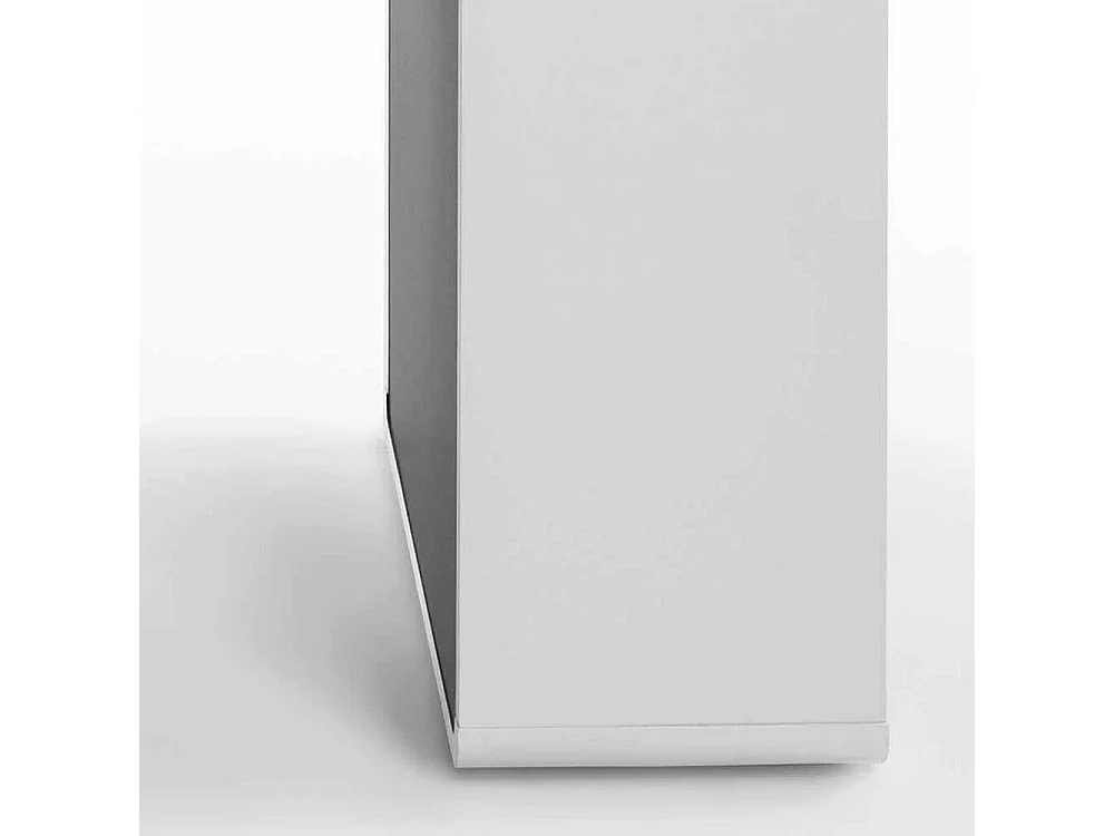 Schreibtisch mit integriertem Regal Weiß Anthrazit