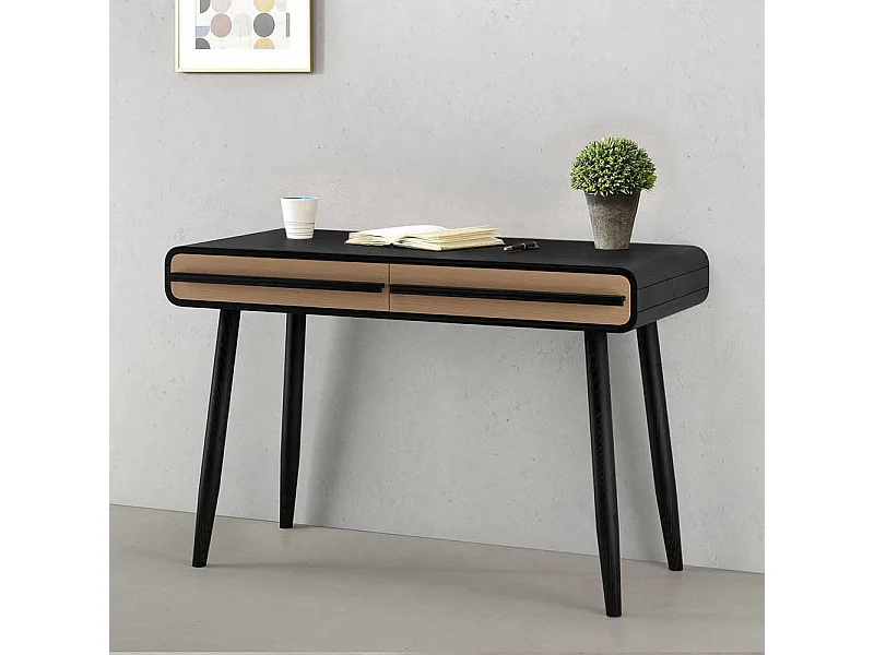 Schreibtisch Designschreibtisch mit zwei Schubladen 120 cm breit