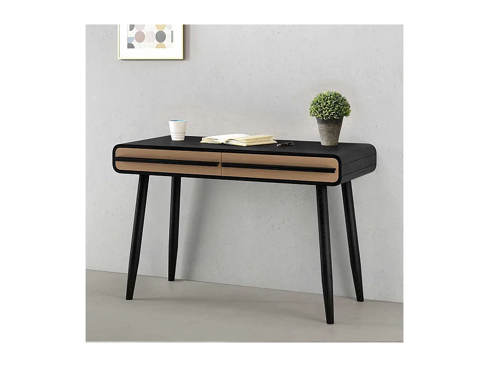 Schreibtisch Designschreibtisch mit zwei Schubladen 120 cm breit