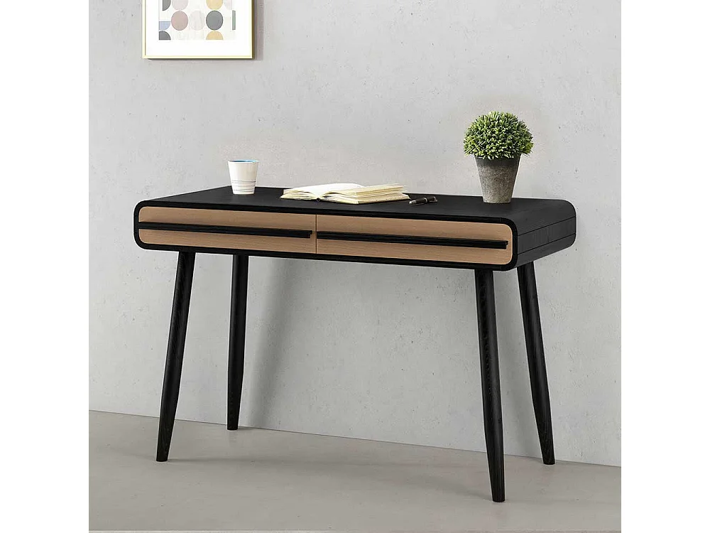 Schreibtisch Designschreibtisch mit zwei Schubladen 120 cm breit