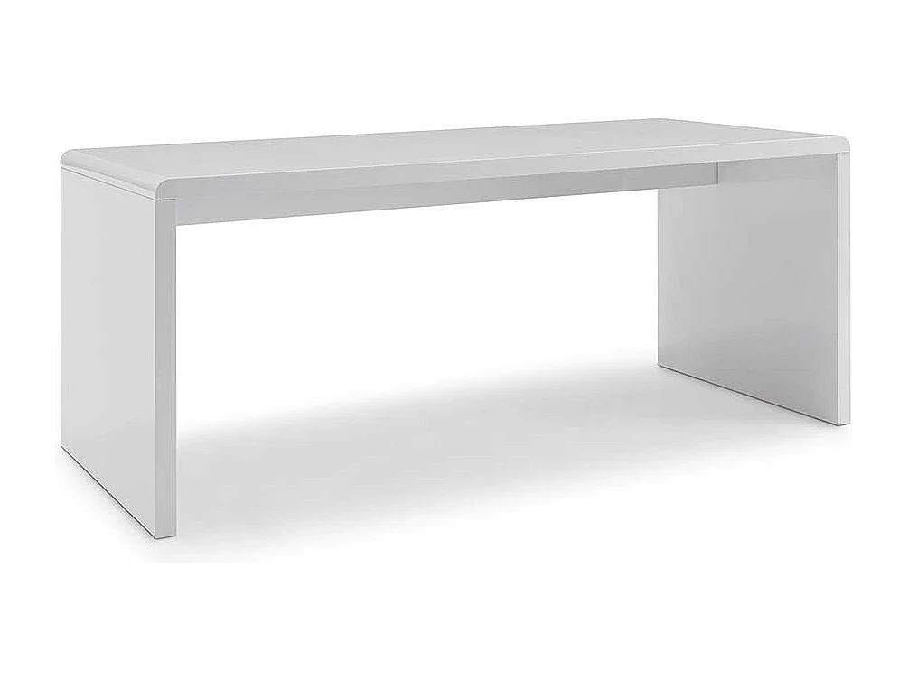 Wangen Schreibtisch in Hochglanz Weiss lackiert