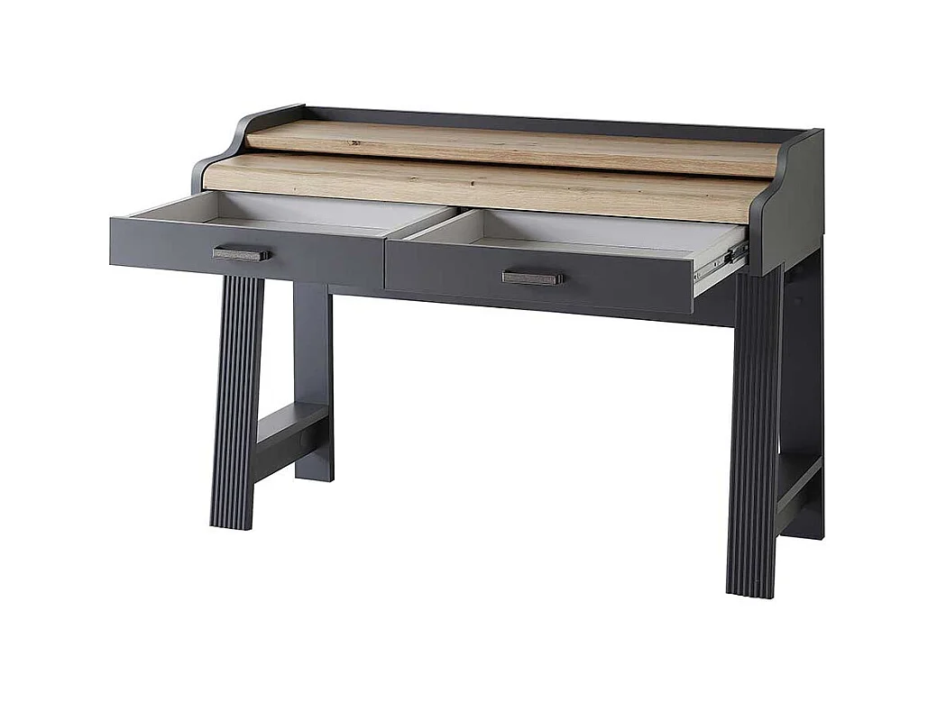 Computerschreibtisch mit Bildschirmaufsatz Plattenauszug