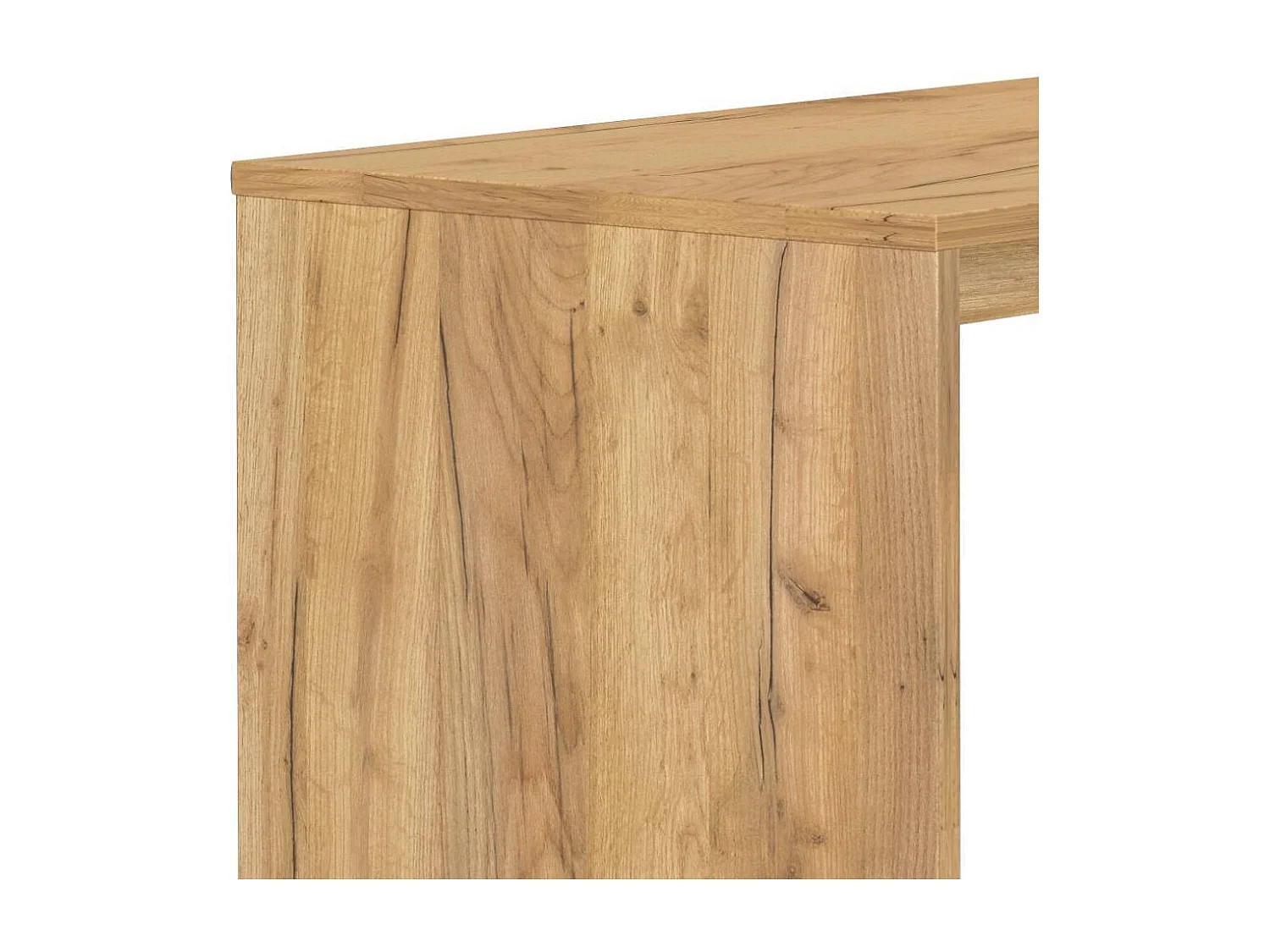 Schreibtisch Bürotisch mit Tür in Wildeichefarben