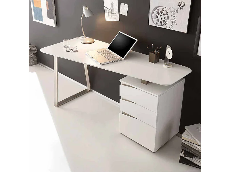 Bürotisch in Weiß 150 cm