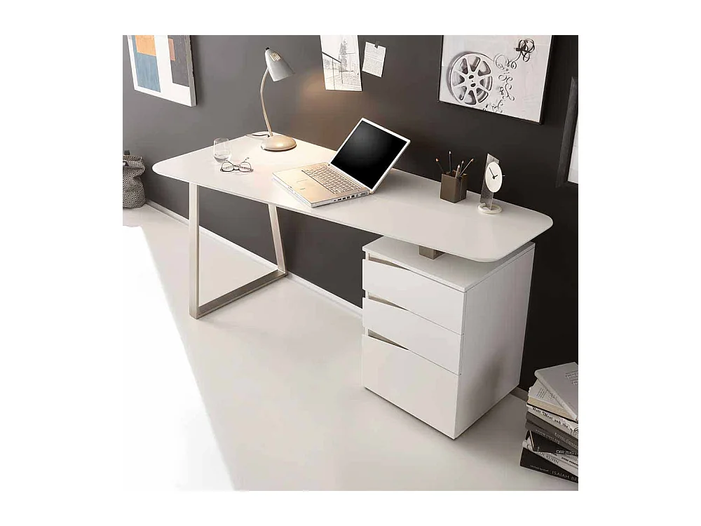 Bürotisch in Weiß 150 cm