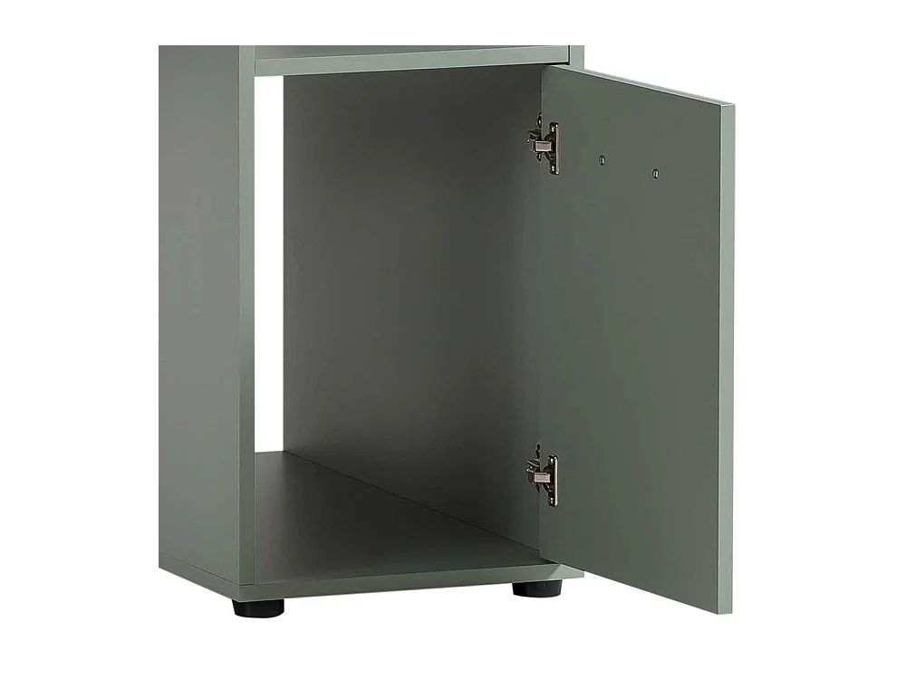 Schreibtisch Bürotisch in Graugrün mit drei Schubladen