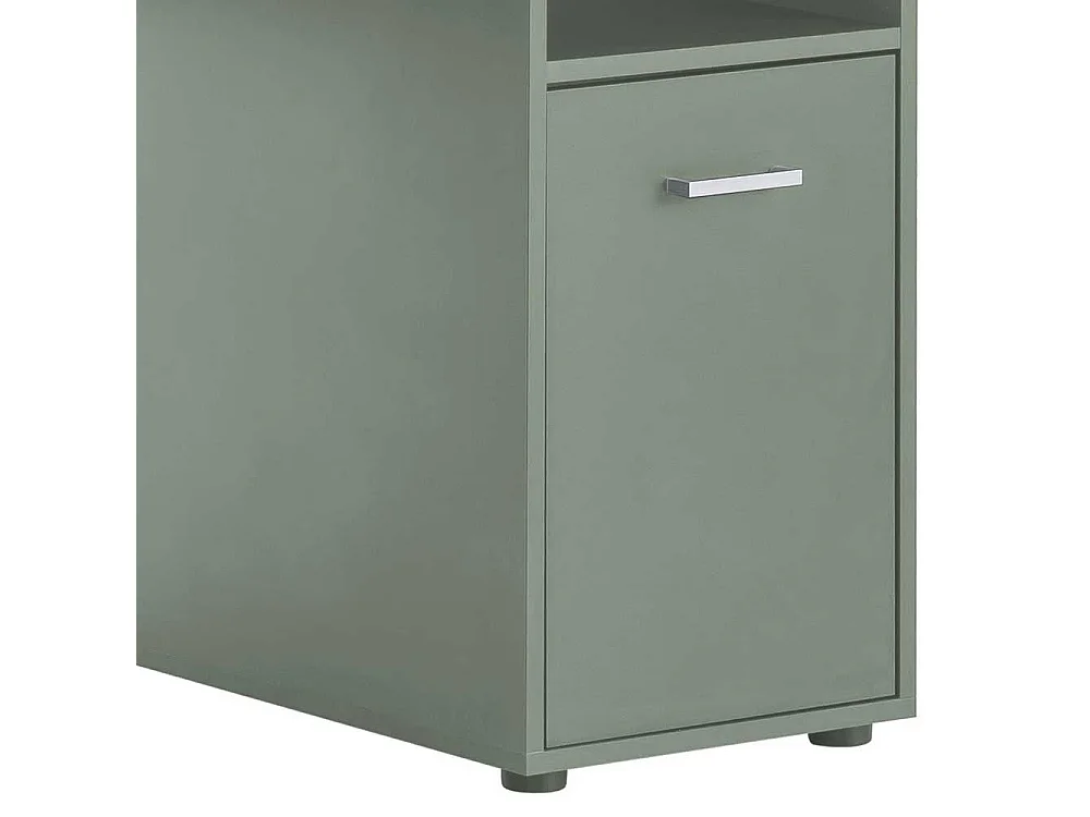 Schreibtisch Bürotisch in Graugrün mit drei Schubladen