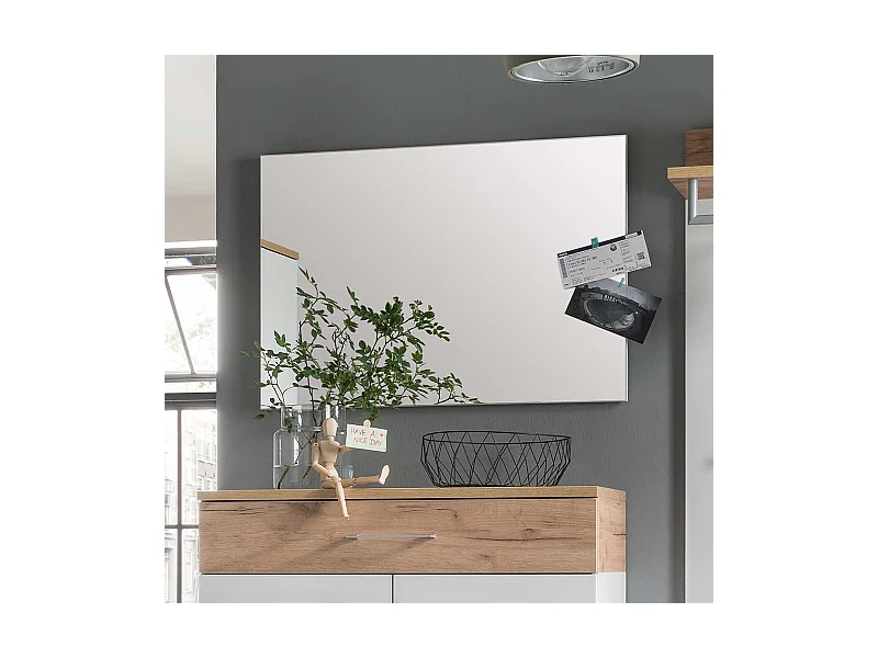 Garderobenspiegel in Weiß 60 cm hoch