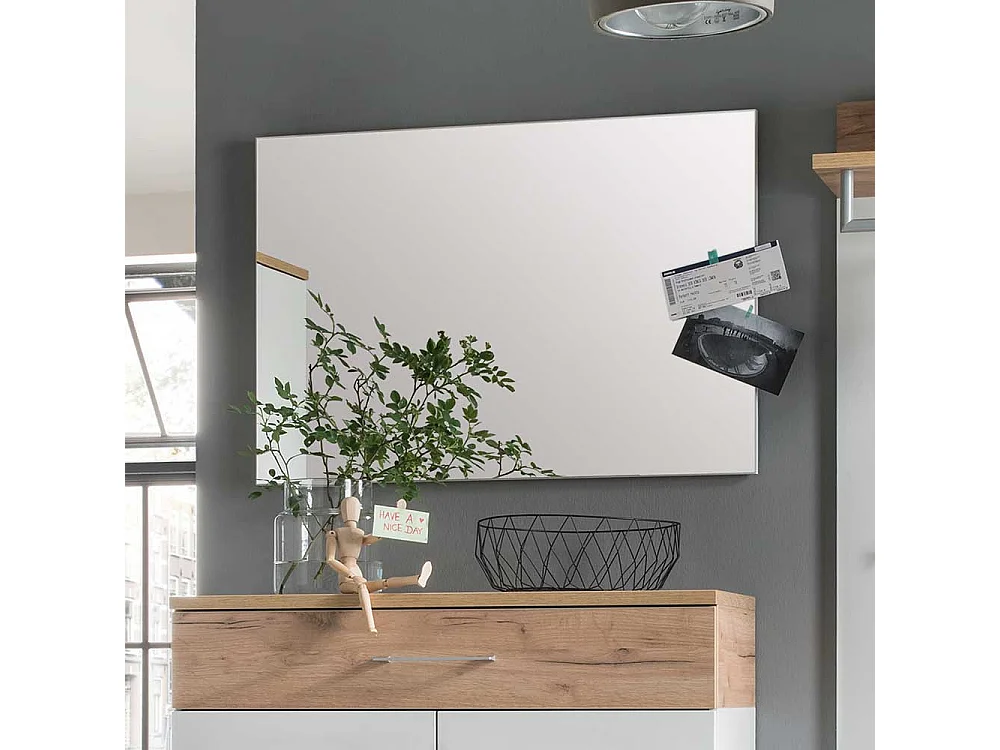 Garderobenspiegel in Weiß 60 cm hoch